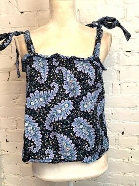 J. Crew Paisley Cami 100% Cotton